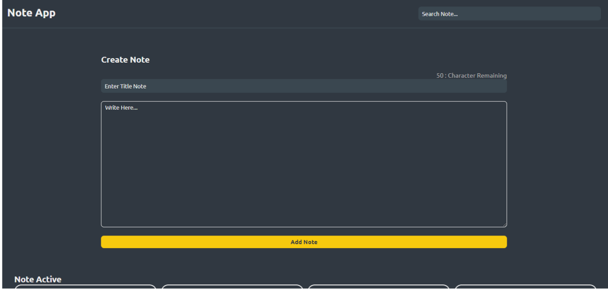 reactNotePad